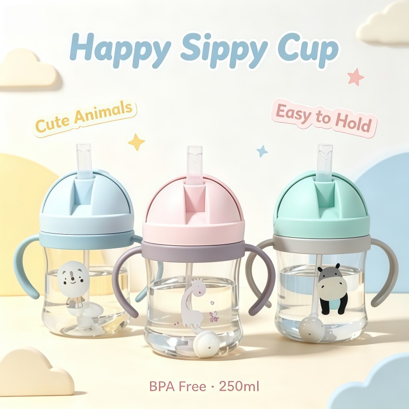 Baby Food Dispensing Spoon - New Cartoon Pattern Outdoor Child Drinking