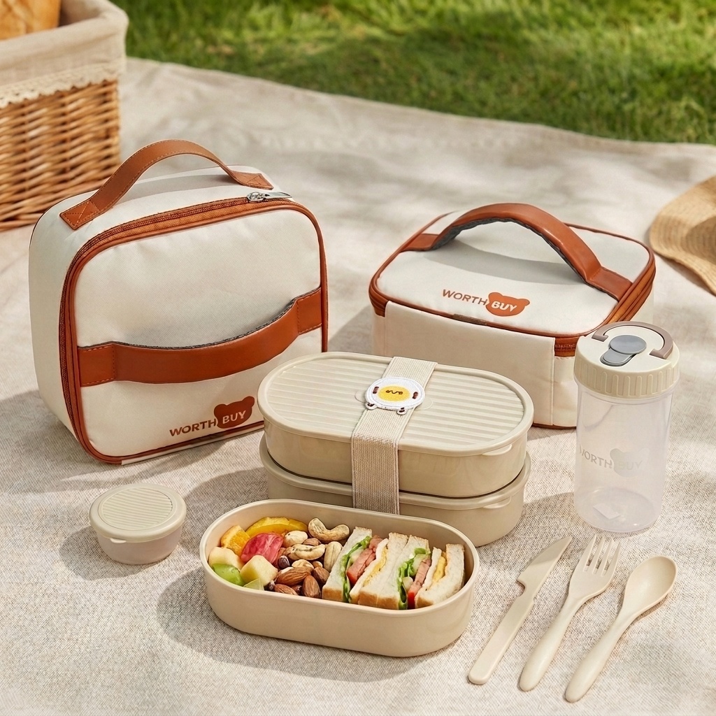 Baby Food Fruits - 2Pcs/Set Reusable Plastic Lunch Box For