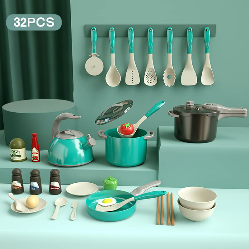 Kids Kitchen Toy Accessories T - Baby Food Cooking Set 评论和价格