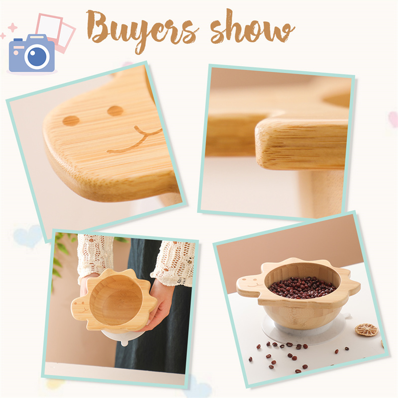 Baby Wooden Tableware Set Dino - Baby Food Dinner 评论和价格