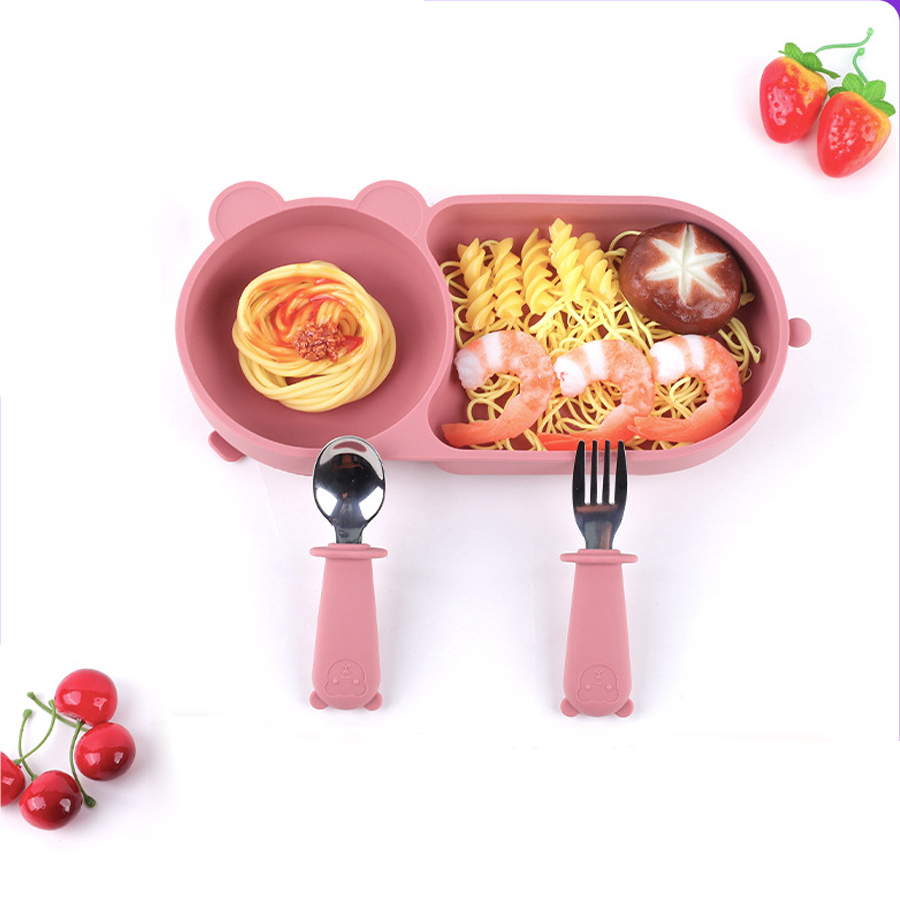 Baby Silicone Suction Cup Bowl - Baby Food Dinner 评论和价格