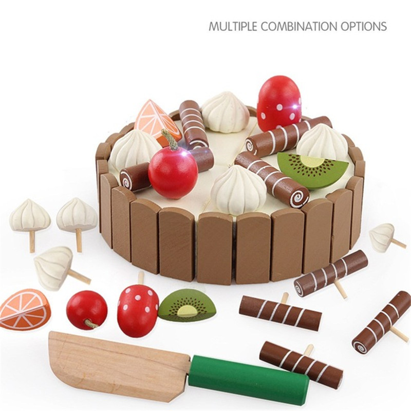 Wooden Children Kitchen Toys P - Baby Food Cooking Set 评论和价格