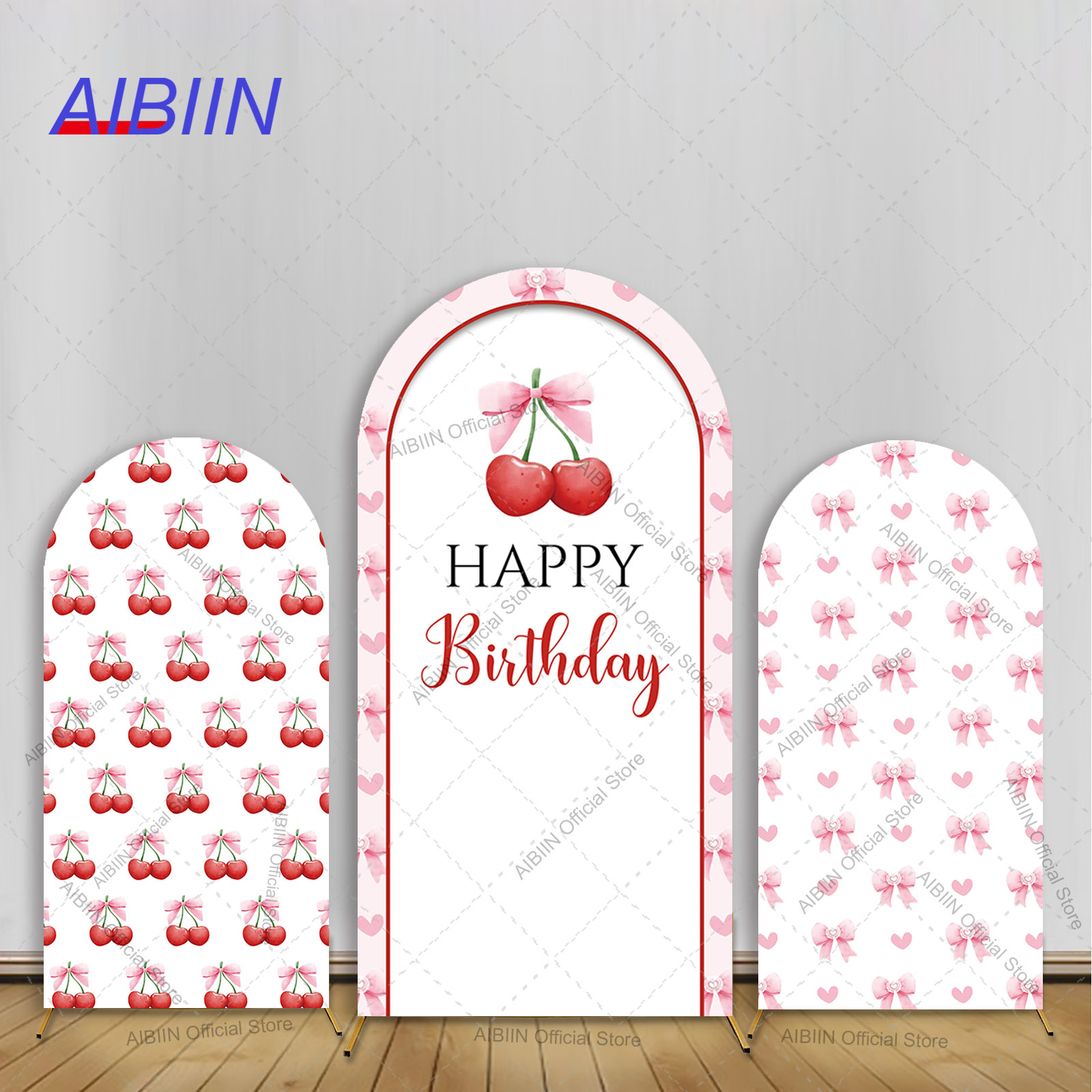 Girl Cherry Happy Birthday Arc - Baby Food Fruits 评论和价格
