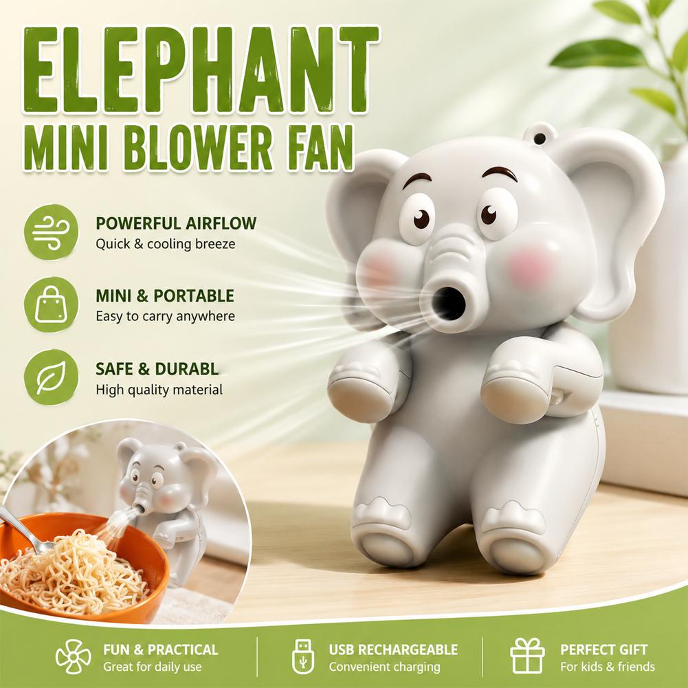 Mini Elephant Food Cooler Fan, - Baby Food Dinner 评论和价格