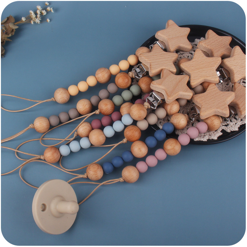 New Wooden Star Teether Clip P - Baby Food Quality 评论和价格