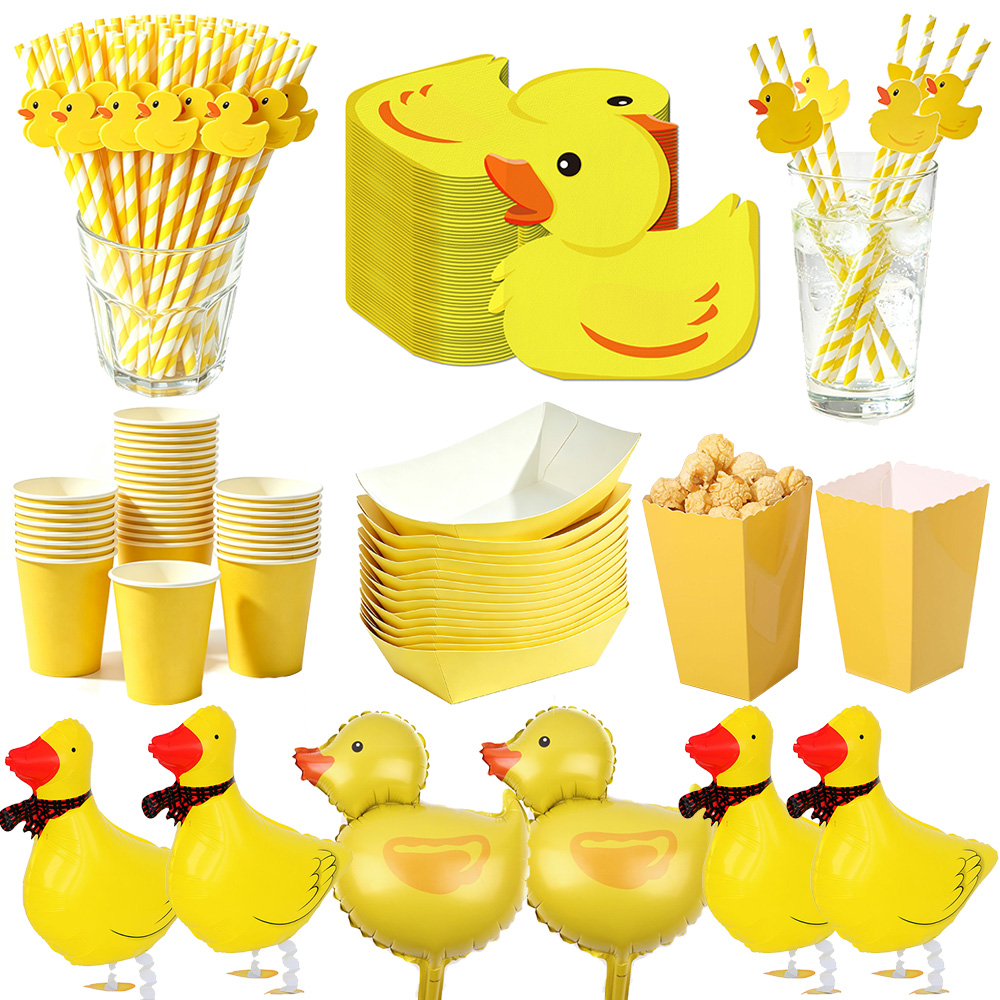 Cartoon Yellow Duck Napkins Di - Baby Food Yellow 评论和价格
