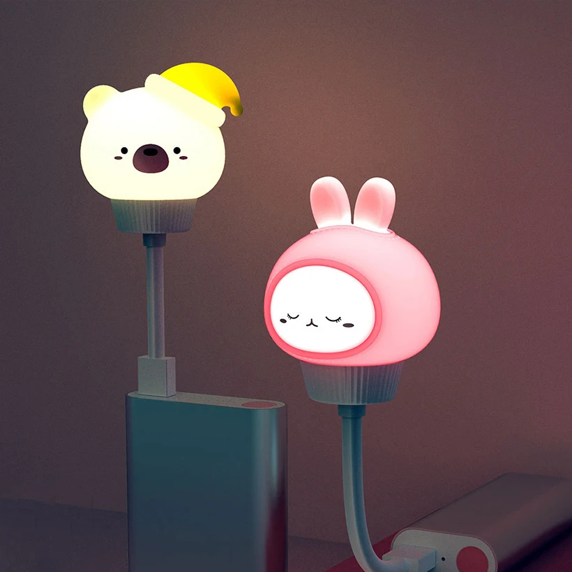 USB Cartoon Cute Night Light W - Baby Food Book 评论和价格