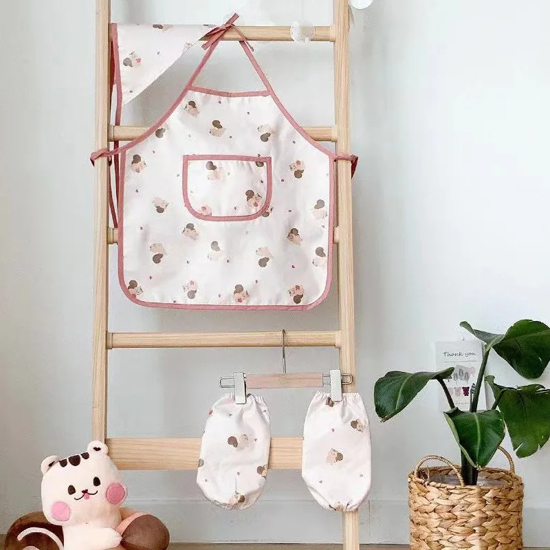 Cute Cartoon Children Apron Sl - Baby Food Cooking Set 评论和价格