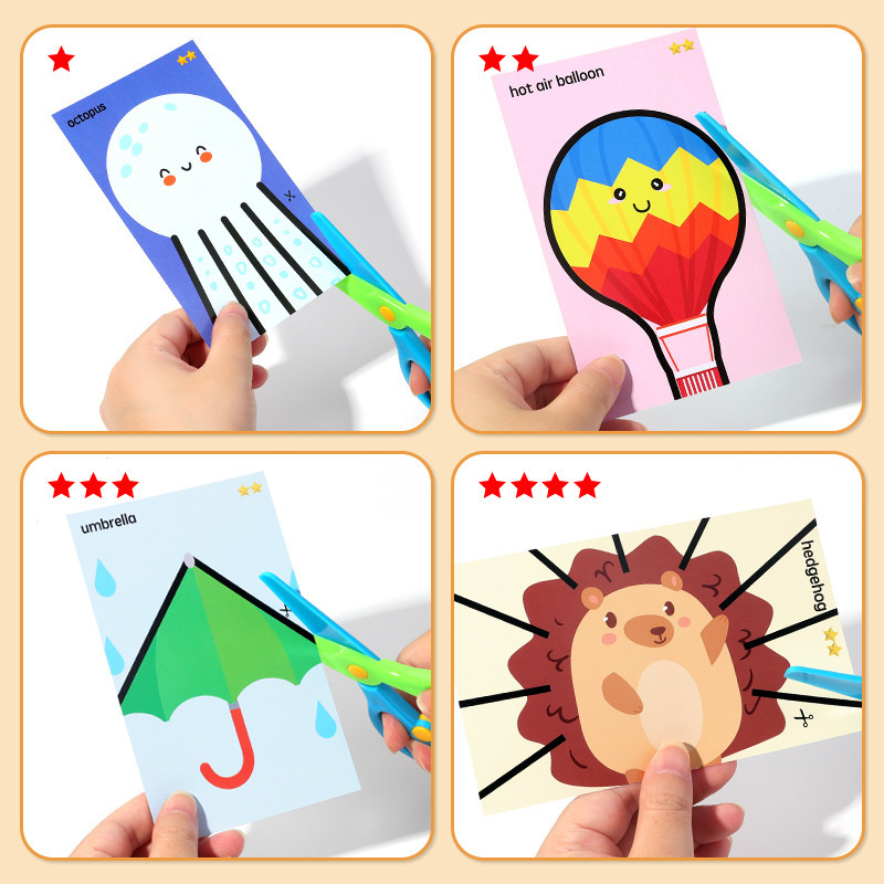 Handmade Paper Cuttings Intere - Baby Food Scissors 评论和价格