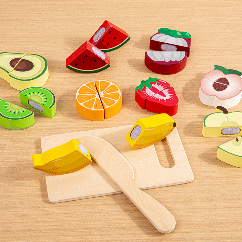 Wooden Kitchen Pretend Toy Sim - Baby Food Cooking Set 评论和价格