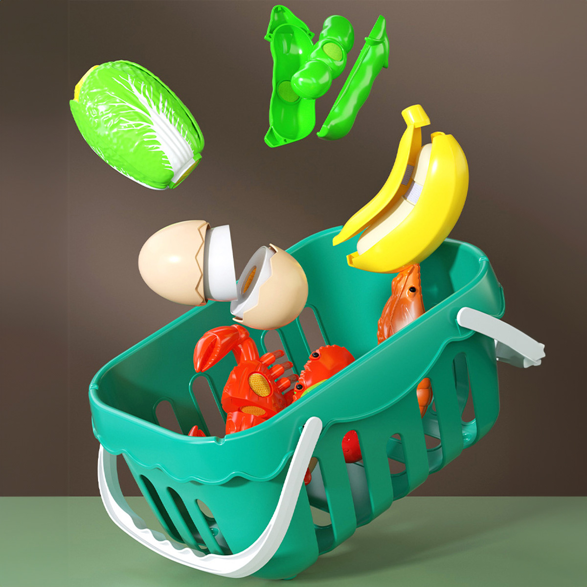 Cutting Play Food Toys Kitchen - Baby Food Cooking Set 评论和价格