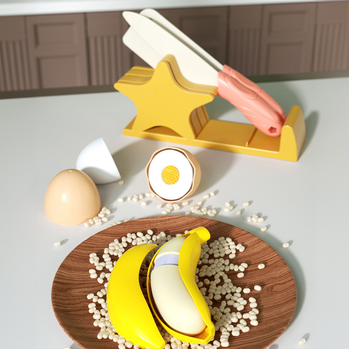 Cutting Play Food Toys Kitchen - Baby Food Cooking Set 评论和价格