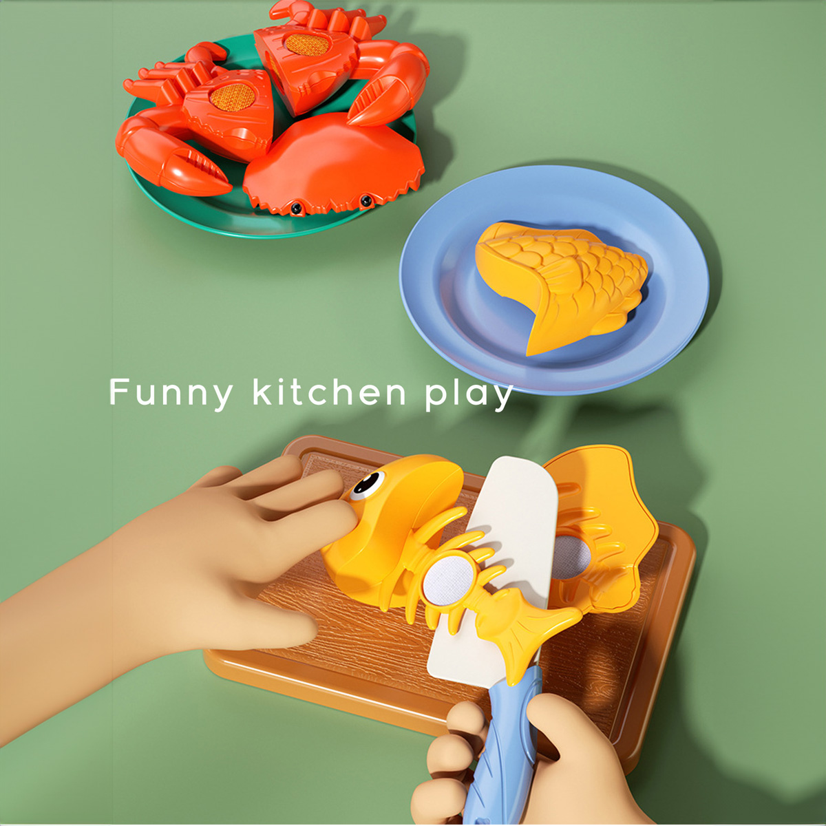 Cutting Play Food Toys Kitchen - Baby Food Cooking Set 评论和价格