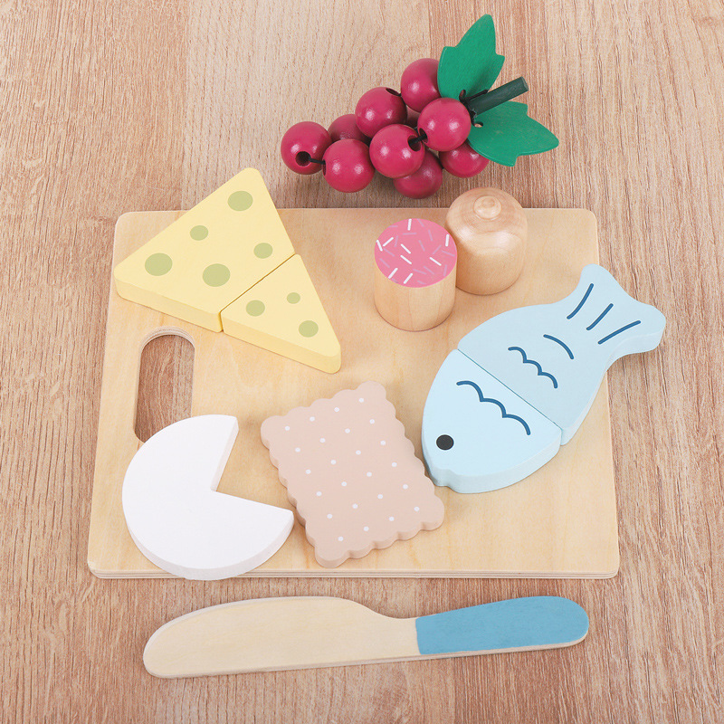 Wooden Pretend Play Food Kitch - Baby Food Cooking Set 评论和价格
