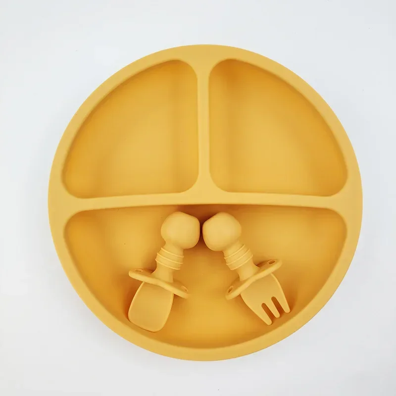 3Pcs Silicone Baby Feeding Set - Baby Food Menu 评论和价格