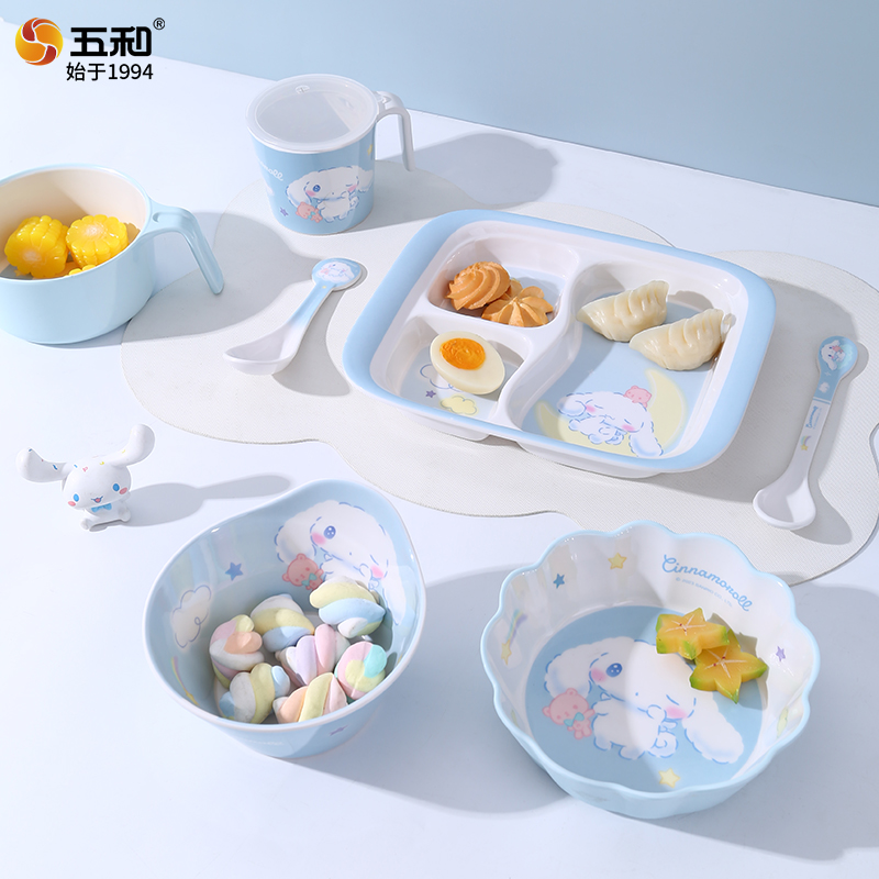For Sanrio Tableware Anti Scal - Baby Food Dinner 评论和价格
