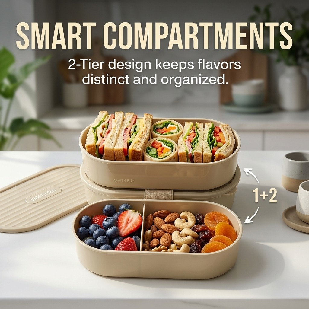 2Pcs/Set Reusable Plastic Lunc - Baby Food Fruits 评论和价格