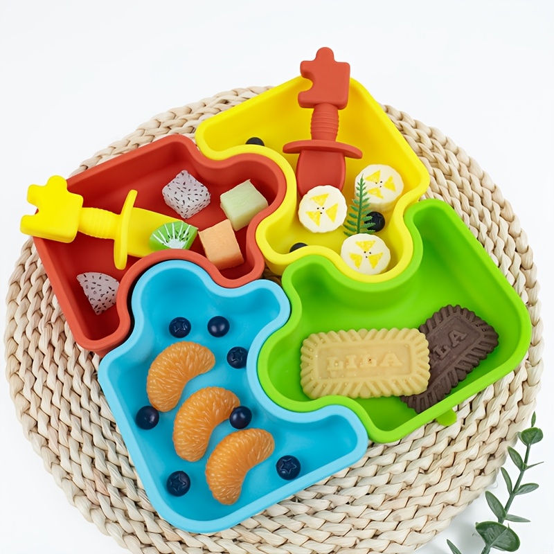 6pcs/Set baby Silicone Feeding - Baby Food Dinner 评论和价格