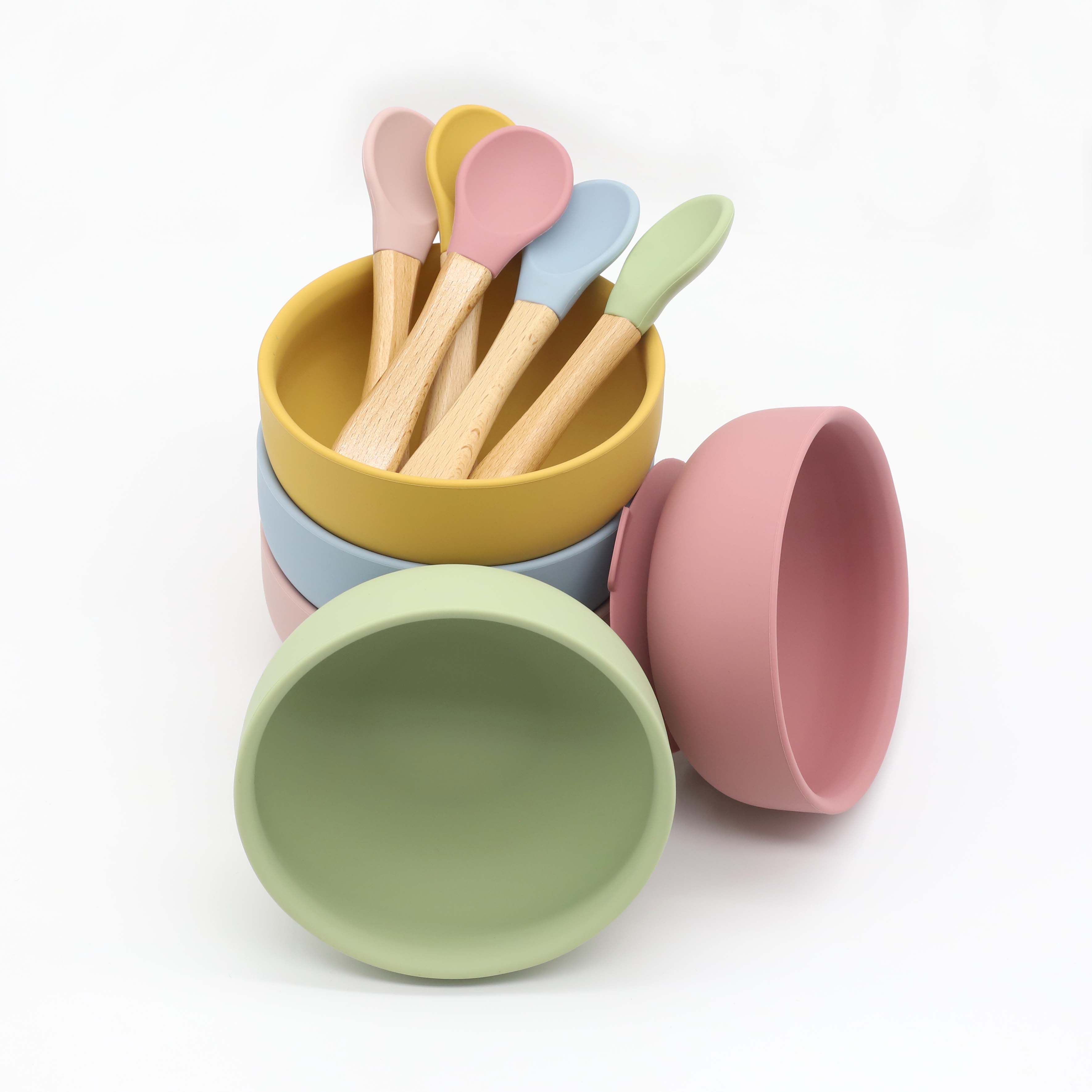 Silicone bowl with suction cup - Baby Food Dinner 评论和价格
