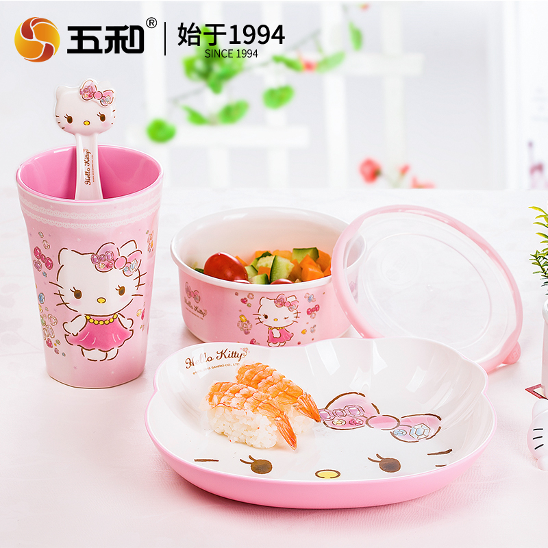 For Hello Kitty Tableware Baby - Baby Food Dinner 评论和价格