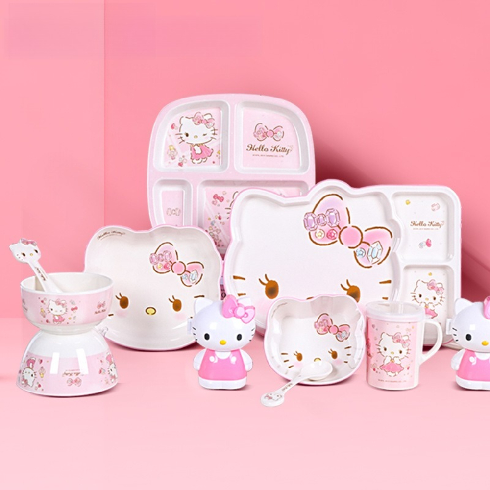 Sanrio Tableware Hello Kitty T - Baby Food Dinner 评论和价格