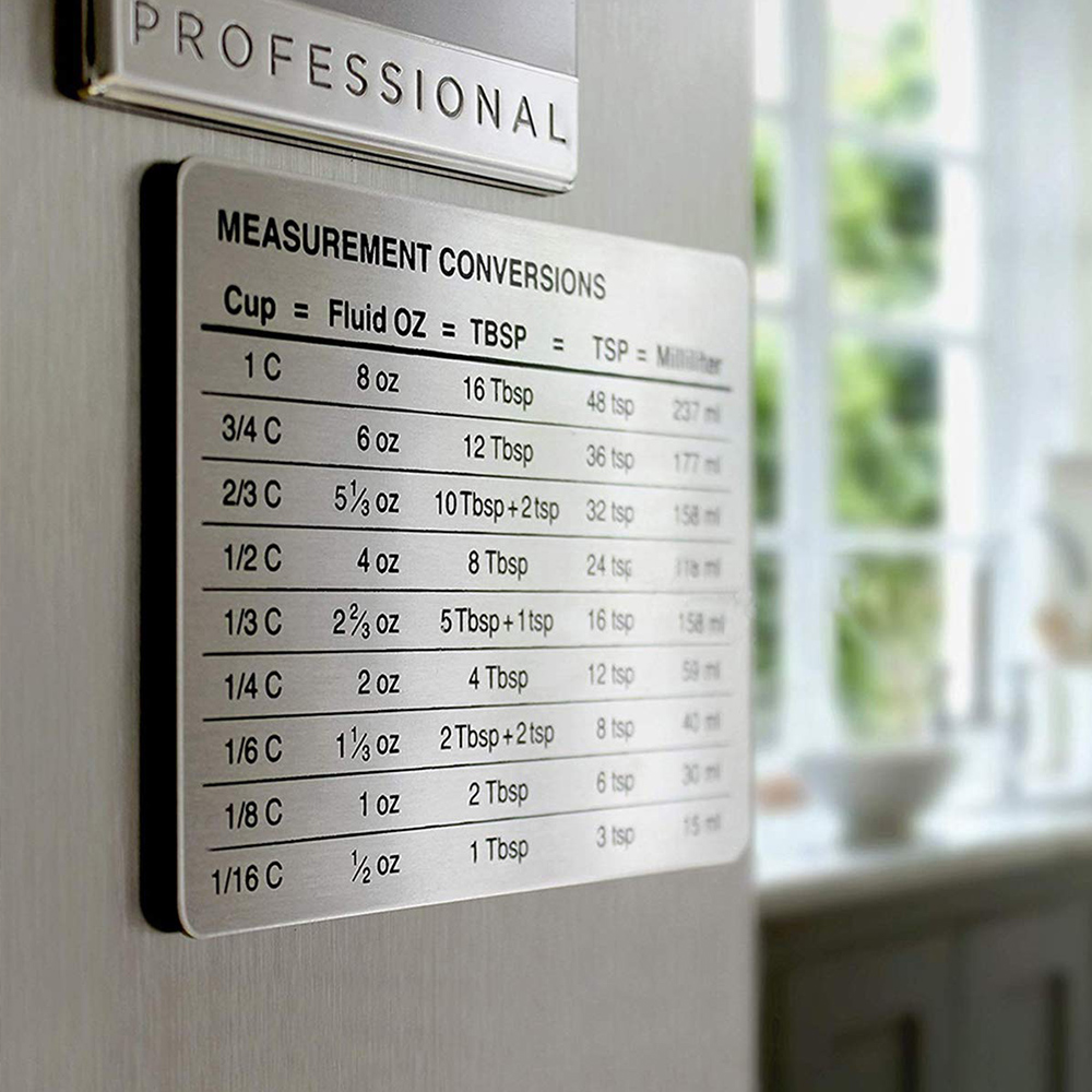 Measurement Conversion Refrige - Baby Food Chart 评论和价格
