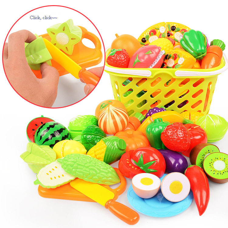 Cutting Play Food Set For Kids - Baby Food Cooking Set 评论和价格