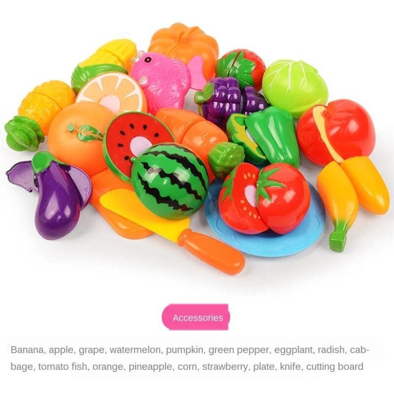Cutting Play Food Set For Kids - Baby Food Cooking Set 评论和价格