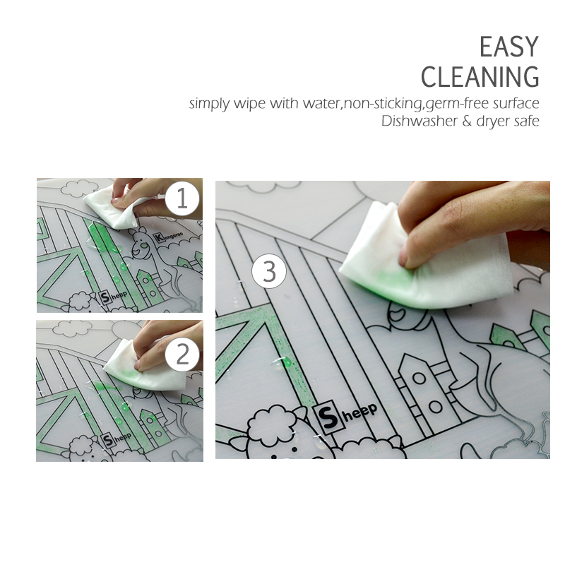 Silicone Baby Placemat 1pc Bab - Baby Food Dinner 评论和价格