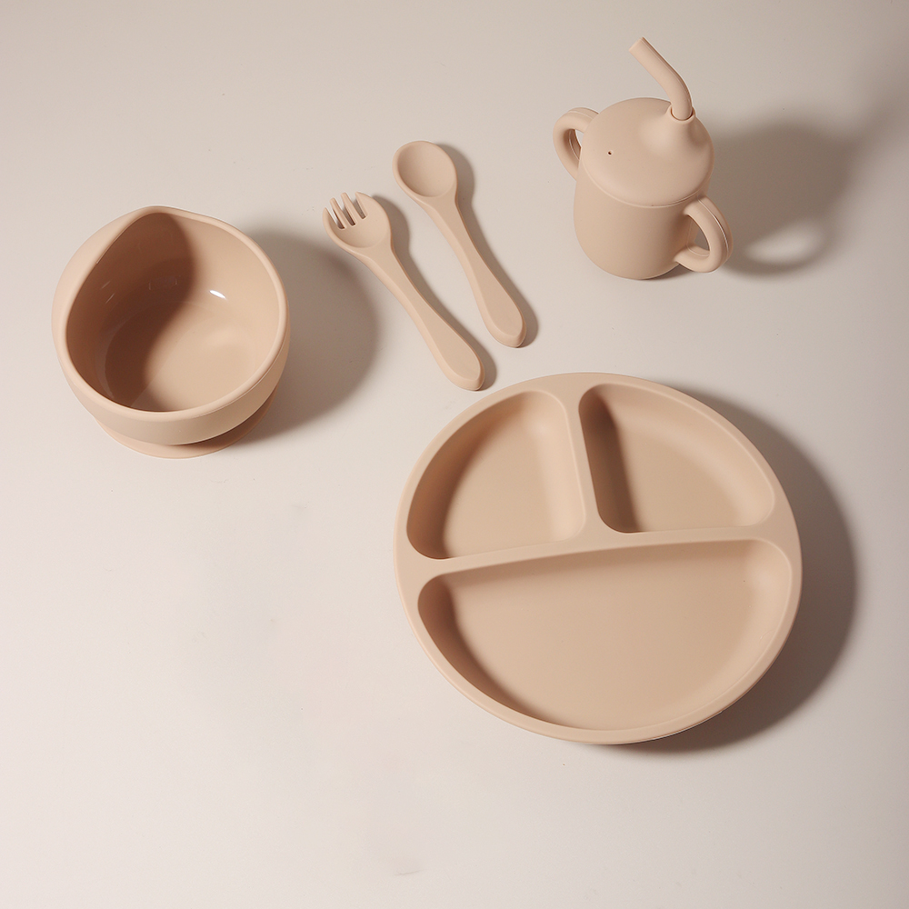 5pcs Silicone Baby Feeding Set - Baby Food Menu 评论和价格