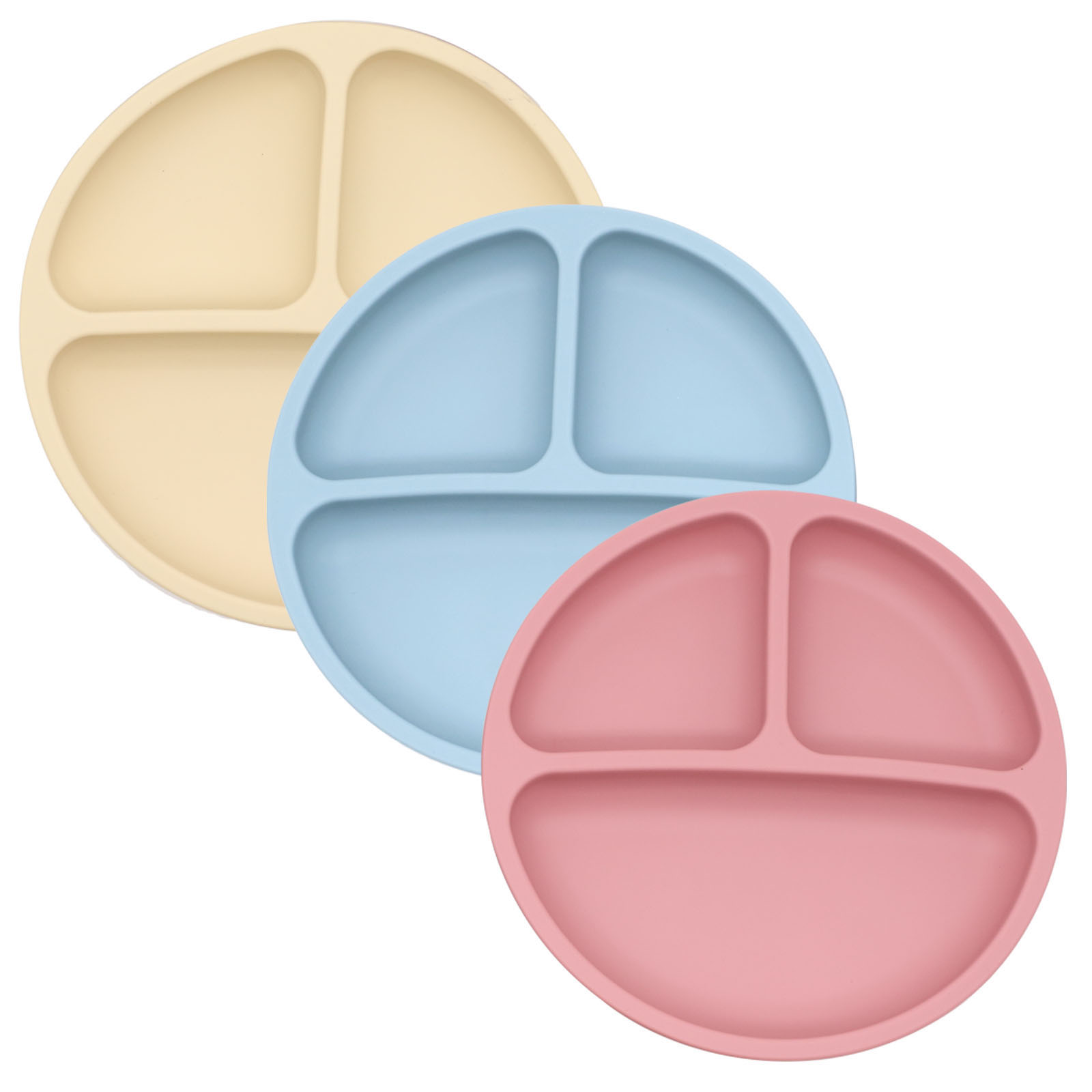 Food grade silicone split plat - Baby Food Dinner 评论和价格