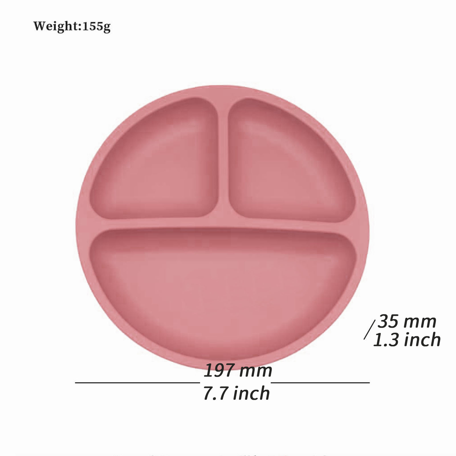 Food grade silicone split plat - Baby Food Dinner 评论和价格