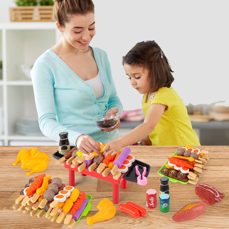 Baby Dress Up Kitchen Toys BBQ - Baby Food Cooking Set 评论和价格