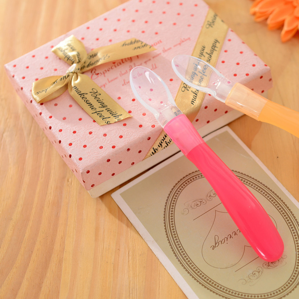 Silicone Baby Spoon Newborn Fe - Baby Food Yellow 评论和价格