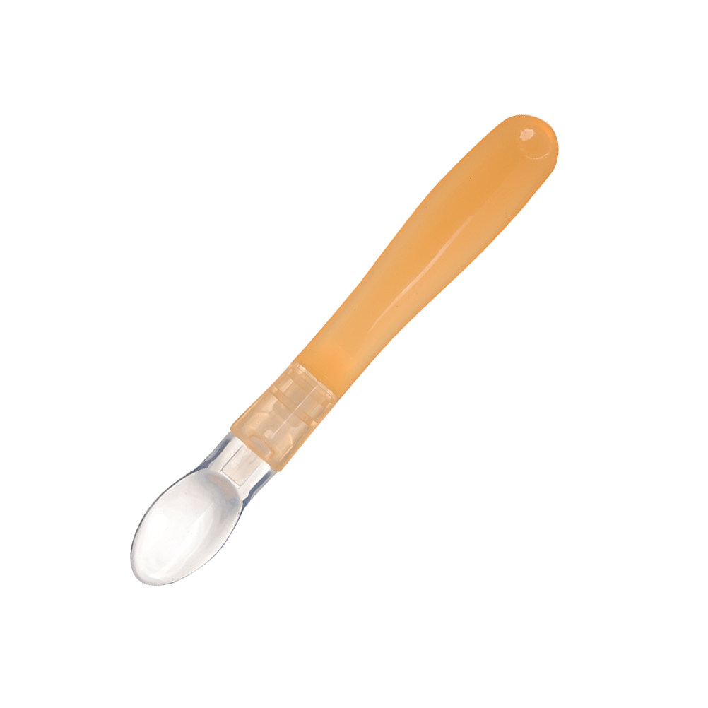 Silicone Baby Spoon Newborn Fe - Baby Food Yellow 评论和价格