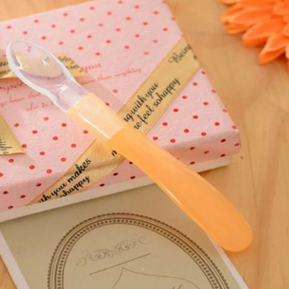 Silicone Baby Spoon Newborn Fe - Baby Food Yellow 评论和价格